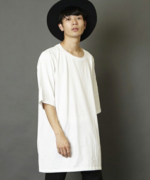 unrelaxing（アンリラクシング）の「スーパーオーバーサイズビッグTシャツ ビッグシルエットドロップショルダーTシャツUR-320（Tシャツ/カットソー・メンズ・ホワイト・FREE）」の5枚目の写真
