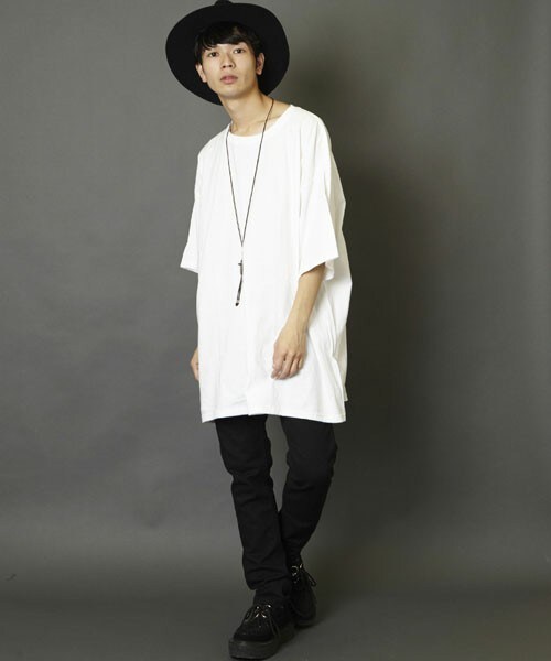 unrelaxing（アンリラクシング）の「スーパーオーバーサイズビッグTシャツ ビッグシルエットドロップショルダーTシャツUR-320（Tシャツ/カットソー・メンズ・ホワイト・FREE）」の14枚目の写真