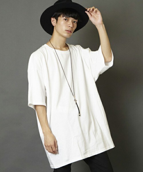 unrelaxing（アンリラクシング）の「スーパーオーバーサイズビッグTシャツ ビッグシルエットドロップショルダーTシャツUR-320（Tシャツ/カットソー・メンズ・ホワイト・FREE）」の8枚目の写真