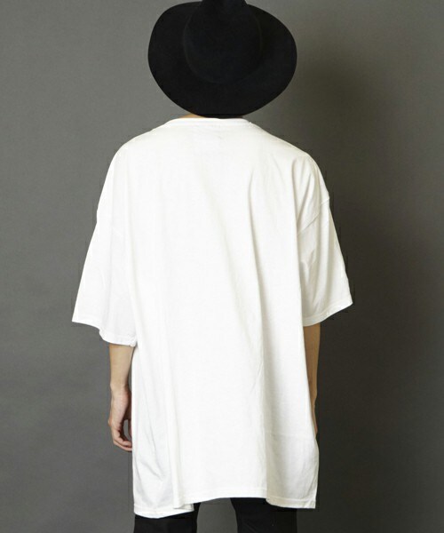 unrelaxing（アンリラクシング）の「スーパーオーバーサイズビッグTシャツ ビッグシルエットドロップショルダーTシャツUR-320（Tシャツ/カットソー・メンズ・ホワイト・FREE）」の11枚目の写真
