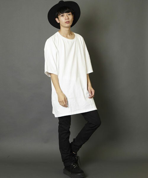 unrelaxing（アンリラクシング）の「スーパーオーバーサイズビッグTシャツ ビッグシルエットドロップショルダーTシャツUR-320（Tシャツ/カットソー・メンズ・ホワイト・FREE）」の13枚目の写真