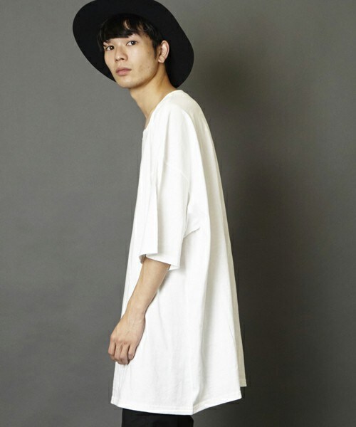 unrelaxing（アンリラクシング）の「スーパーオーバーサイズビッグTシャツ ビッグシルエットドロップショルダーTシャツUR-320（Tシャツ/カットソー・メンズ・ホワイト・FREE）」の10枚目の写真