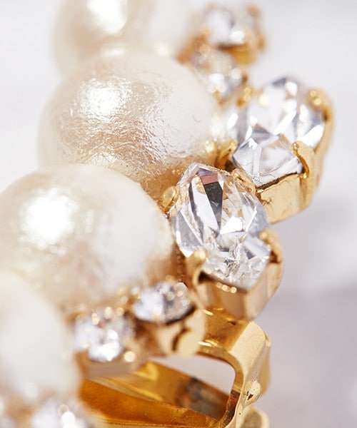 Y.A.Acc（ワイエーアク）の「Y.A.Aｃｃ パールイヤーカフ（イヤリング・レディース・その他3/ブラック・FREE）」の4枚目の写真