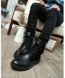 STORES.jp | レースアップブーツ★ミドルカット★2色★クール★【送料無料】(ブーツ)