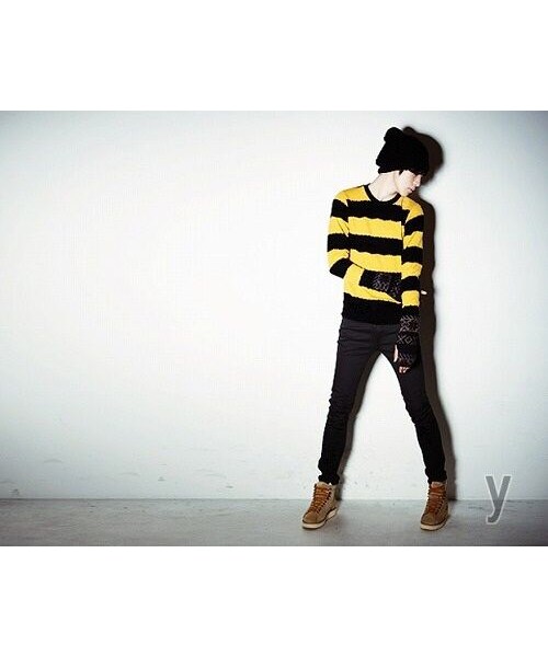 STORES.jp（ストアーズドットジェーピー）の「ストライプセーター★ハイセンス×モード★2色★【送料無料】（スタジャン・メンズ・その他）」の5枚目の写真