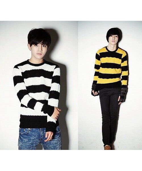 STORES.jp（ストアーズドットジェーピー）の「ストライプセーター★ハイセンス×モード★2色★【送料無料】（スタジャン・メンズ・その他）」の8枚目の写真