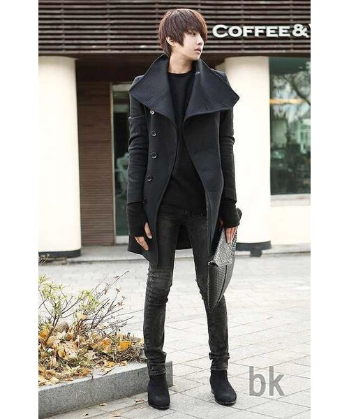 STORES.jp（ストアーズドットジェーピー）の「チェスターコート★ハイセンスデザイン★クール×スタイリッシュ♪★【送料無料】（スタジャン・メンズ・その他）」の4枚目の写真