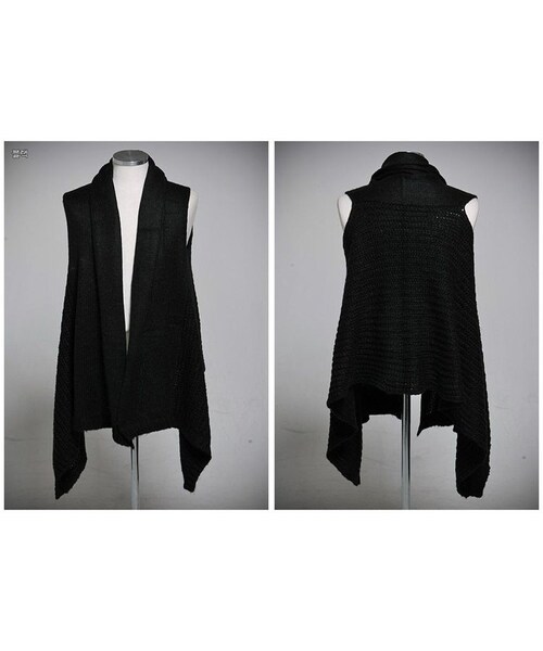 STORES.jp（ストアーズドットジェーピー）の「ノースリーブ★ニットベストカーディガン★2色★クール★【送料無料】（スタジャン・メンズ・その他）」の8枚目の写真