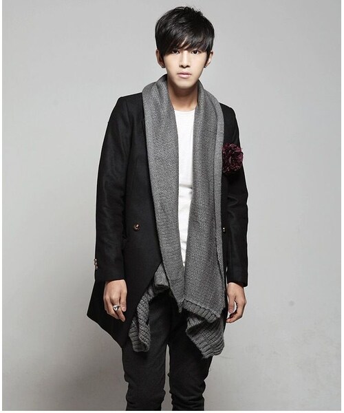 STORES.jp（ストアーズドットジェーピー）の「ノースリーブ★ニットベストカーディガン★2色★クール★【送料無料】（スタジャン・メンズ・その他）」の6枚目の写真