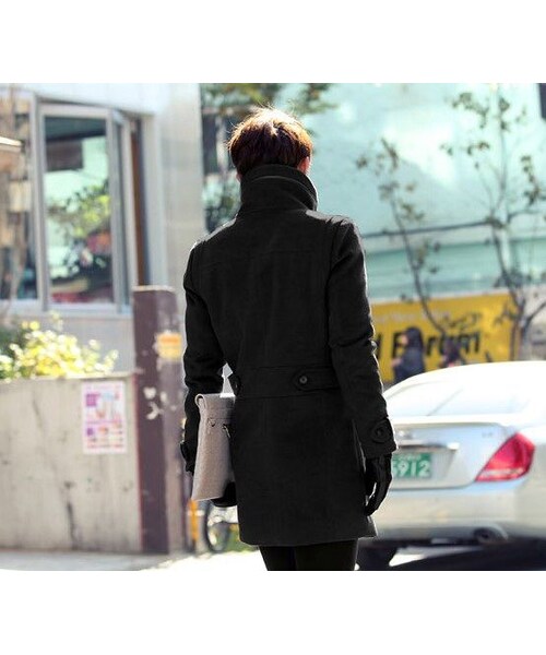 STORES.jp（ストアーズドットジェーピー）の「スタンドカラーコート★ハイセンス★3色★ジップ付き【送料無料】（チェスターコート・メンズ・その他）」の4枚目の写真