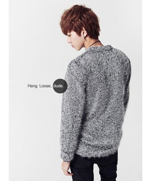 STORES.jp（ストアーズドットジェーピー）の「モヘアニットカーディガン★2色★フワフワ着心地抜群★【送料無料】（カーディガン/ボレロ・メンズ・その他）」の3枚目の写真