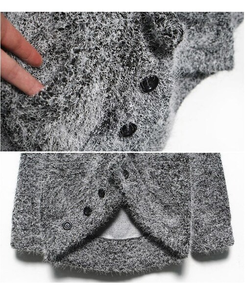 STORES.jp（ストアーズドットジェーピー）の「モヘアニットカーディガン★2色★フワフワ着心地抜群★【送料無料】（カーディガン/ボレロ・メンズ・その他）」の10枚目の写真