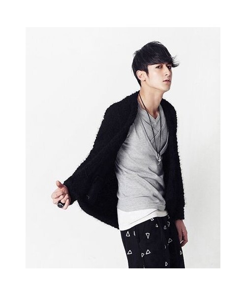 STORES.jp（ストアーズドットジェーピー）の「モヘアニットカーディガン★2色★フワフワ着心地抜群★【送料無料】（カーディガン/ボレロ・メンズ・その他）」の6枚目の写真