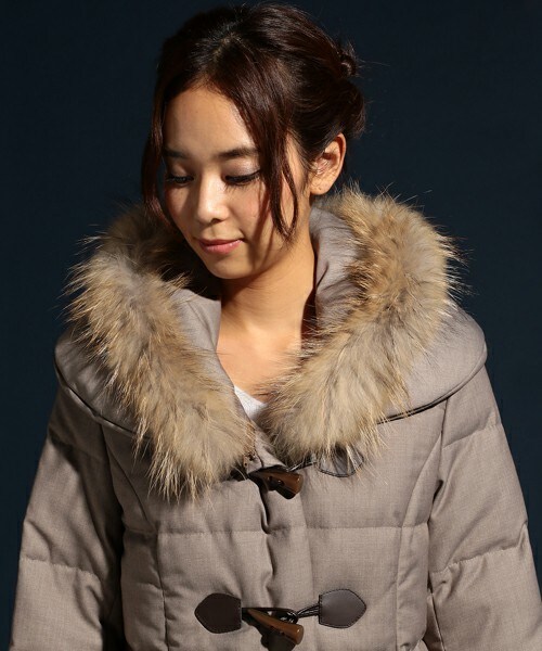 美品ラクーンファー❤️お洒落ダウンジャケット RUIRUE BOUTIQUE ダウンコート ダウンジャケット ラクーンファー