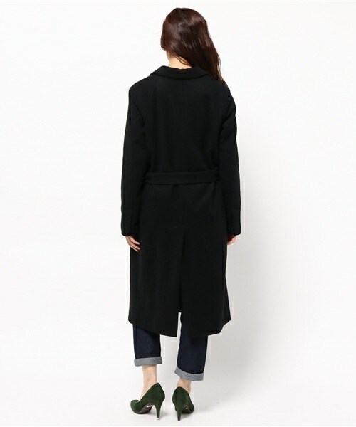 aditional（アディショナル）の「チェスターコート　SUPER120（チェスターコート・レディース・ブラック/グレー・1）」の5枚目の写真