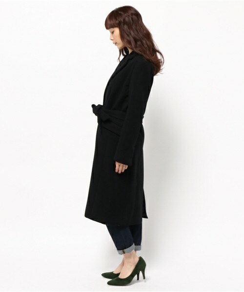 aditional（アディショナル）の「チェスターコート　SUPER120（チェスターコート・レディース・ブラック/グレー・1）」の4枚目の写真