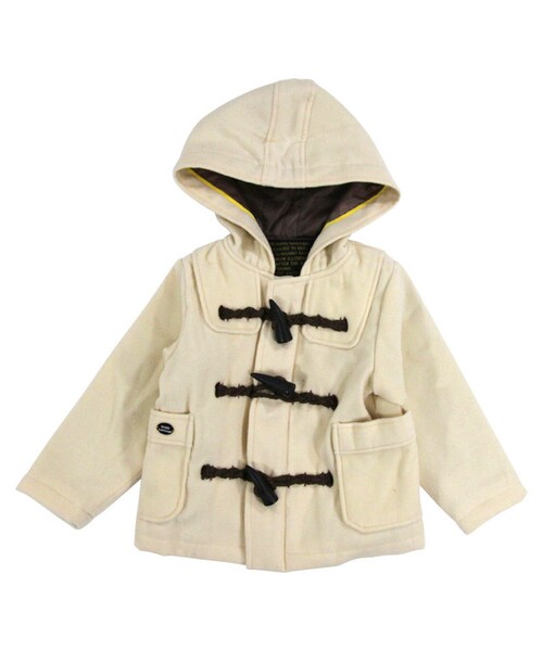 apres les cours（アプレレクール）の「Standard ダッフルコート（ジャケット/アウター・キッズ・ブルー/アイボリー/レッド/イエロー・80/90/95/100/110/120/130/140）」の2枚目の写真