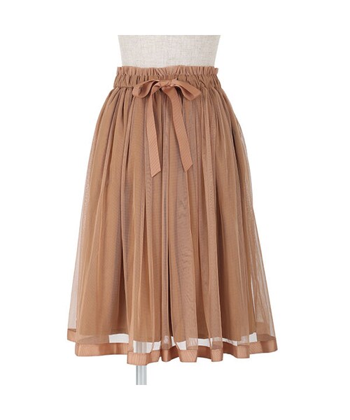 F i.n.t（フィント）の「グログランリボン使いチュールスカート/F&A（スカート・レディース・その他）」の4枚目の写真