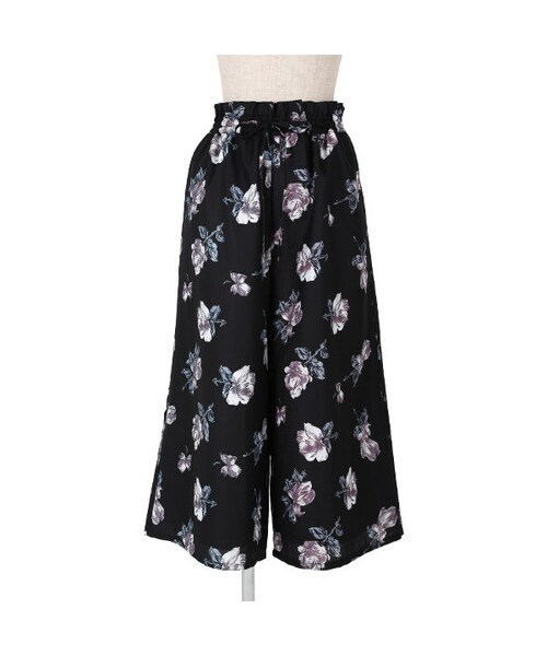 an another angelus(アンアナザーアンジェラス)の「フロントリボンギャザーワイドパンツ/an another angelus(その他パンツ・レディース・その他)」の3枚目の写真