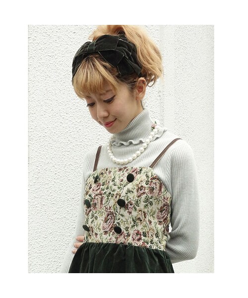 an another angelus（アンアナザーアンジェラス）の「ローズモチーフリブタートル/F&A（ニット/セーター・レディース・その他）」の4枚目の写真