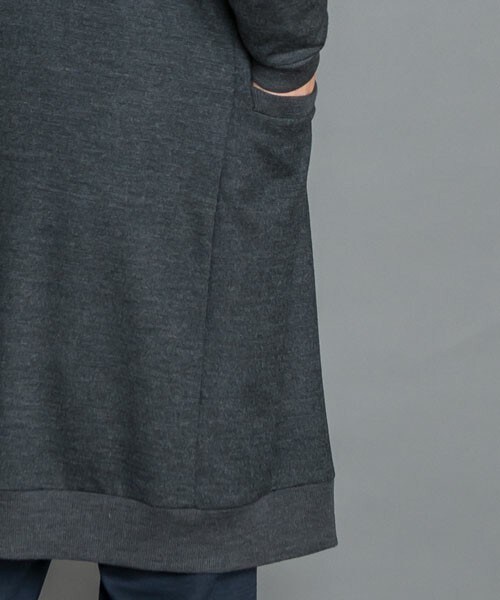 ato（アトウ）の「ウールウォッシャブル天竺 ロングカーディガンコート（カーディガン/ボレロ・メンズ・グレー・46/48）」の3枚目の写真