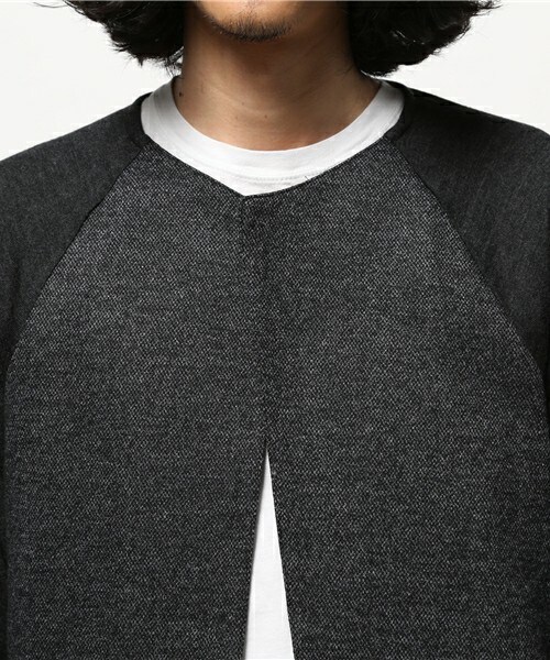 ato（アトウ）の「ウールジャージー カーディガンブルゾン（ブルゾン・メンズ・ダークグレー/ネイビー・44/46/48）」の6枚目の写真