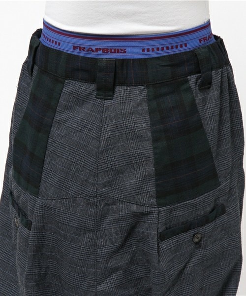 FRAPBOIS（フラボア）の「チェックダイ（その他パンツ・レディース・ネイビー/ブラウン・1/0）」の7枚目の写真
