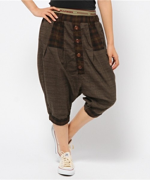 FRAPBOIS（フラボア）の「チェックダイ（その他パンツ・レディース・ネイビー/ブラウン・1/0）」の11枚目の写真