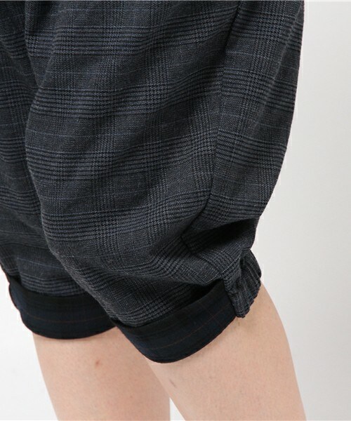 FRAPBOIS（フラボア）の「チェックダイ（その他パンツ・レディース・ネイビー/ブラウン・1/0）」の9枚目の写真