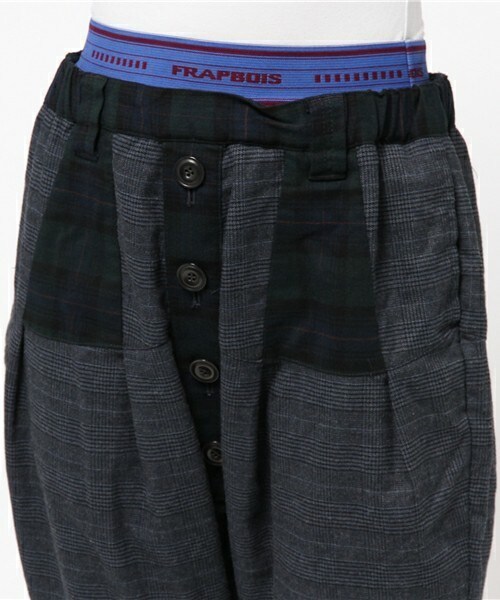 FRAPBOIS（フラボア）の「チェックダイ（その他パンツ・レディース・ネイビー/ブラウン・1/0）」の6枚目の写真