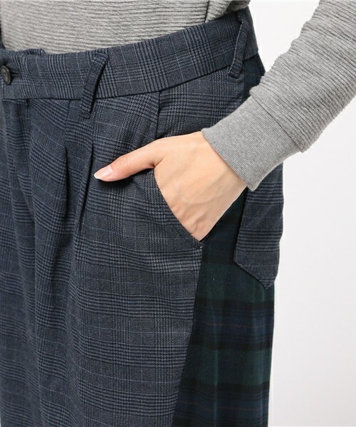 FRAPBOIS（フラボア）の「チェックダイ（その他パンツ・レディース・ブラウン/ネイビー・0/1）」の8枚目の写真