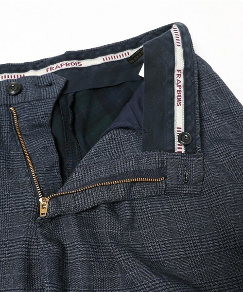 FRAPBOIS（フラボア）の「チェックダイ（その他パンツ・レディース・ブラウン/ネイビー・0/1）」の10枚目の写真