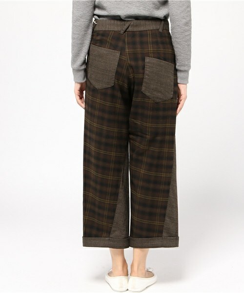 FRAPBOIS（フラボア）の「チェックダイ（その他パンツ・レディース・ブラウン/ネイビー・0/1）」の12枚目の写真