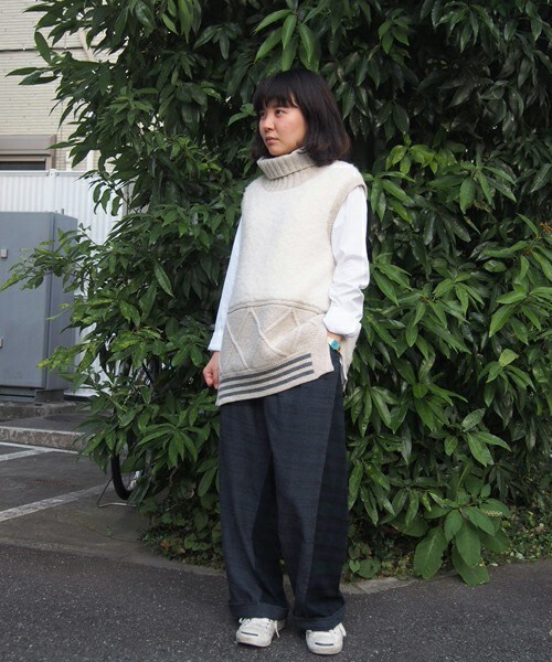 FRAPBOIS（フラボア）の「チェックダイ（その他パンツ・レディース・ブラウン/ネイビー・0/1）」の2枚目の写真