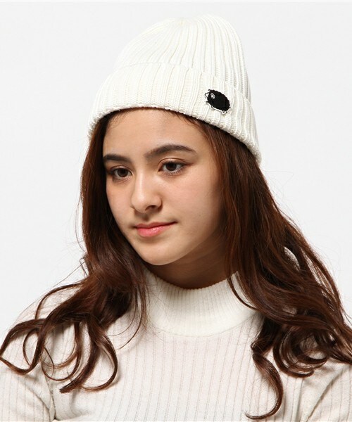 FRAPBOIS（フラボア）の「ZOOキャップ（ニットキャップ/ビーニー・レディース・ホワイト/ブラック/チャコールグレー/ブルー系その他/イエロー/レッド・FREE）」の10枚目の写真