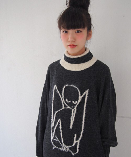 FRAPBOIS（フラボア）の「クレートリコ（ワンピース・レディース・オフホワイト/グレー/チャコールグレー・1）」の12枚目の写真