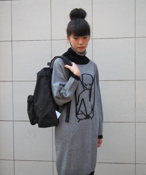 FRAPBOIS（フラボア）の「クレートリコ（ワンピース・レディース・オフホワイト/グレー/チャコールグレー・1）」の15枚目の写真