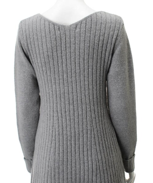 31 Sons de mode（トランテアン　ソン　ドゥ　モード）の「アンゴラタッチリブフレアニットワンピース（ワンピース/ドレス・レディース・ライトグレー/ピンク/キャメル・36）」の13枚目の写真