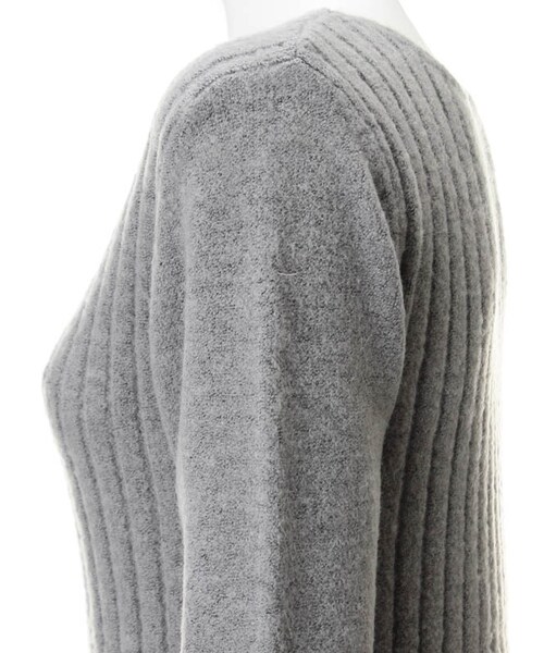 31 Sons de mode（トランテアン　ソン　ドゥ　モード）の「アンゴラタッチリブフレアニットワンピース（ワンピース/ドレス・レディース・ライトグレー/ピンク/キャメル・36）」の11枚目の写真