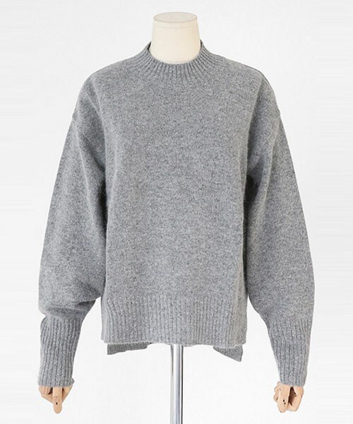 DHOLIC（ディーホリック）の「アンゴラ混モックネックニットプルオーバー（ニット/セーター・レディース・アクアグリーン/オレンジ/グレー・FREE）」の2枚目の写真