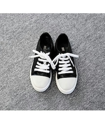 Aco Design | 厚底 スニーカー 黒/レザー スニーカー/レザースニーカー レディース(スニーカー)