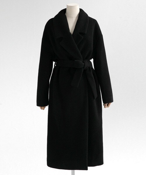 DHOLIC（ディーホリック）の「ウエストストラップセットロングガウンコート（その他アウター・レディース・オリーブグリーン/ブラック・FREE）」の2枚目の写真