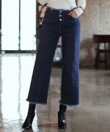 DHOLIC | フリンジディテールクロップドストレートパンツ(その他パンツ)