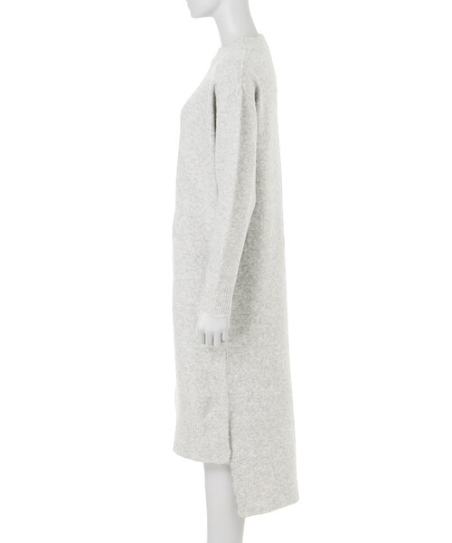 FLOVE（フローブ）の「ニットイレギュラーヘムワンピース（ワンピース/ドレス・レディース・グレー/ブラック/カーキ・F）」の8枚目の写真