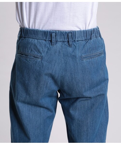 JUNRED（ジュンレッド）の「デニムワンタックワイドパンツ（パンツ・メンズ・ネイビー系/ブルー・S/M/L）」の8枚目の写真