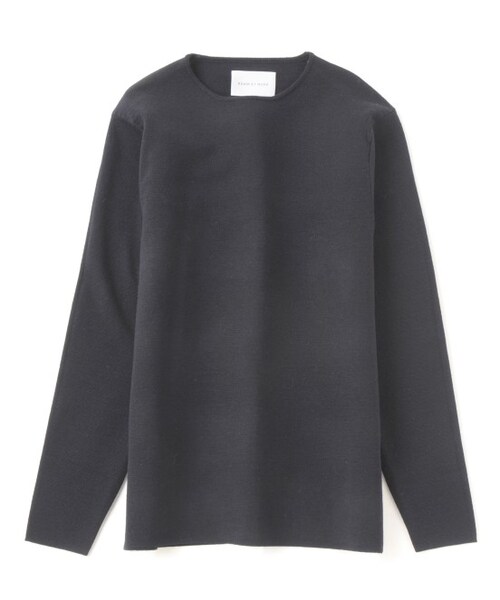 ADAM ET ROPE'（アダムエロペ）の「14G ウォッシャブルウール ハーフミラノプルオーバー（トップス・メンズ・ホワイト系/キャメル/ネイビー・M/L）」の4枚目の写真