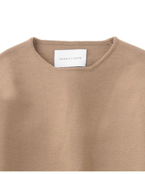 ADAM ET ROPE'（アダムエロペ）の「14G ウォッシャブルウール ハーフミラノプルオーバー（トップス・メンズ・ホワイト系/キャメル/ネイビー・M/L）」の6枚目の写真