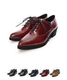 Re:EDIT | ポインテッドトゥレースアップパンプスシューズ(シューズ)