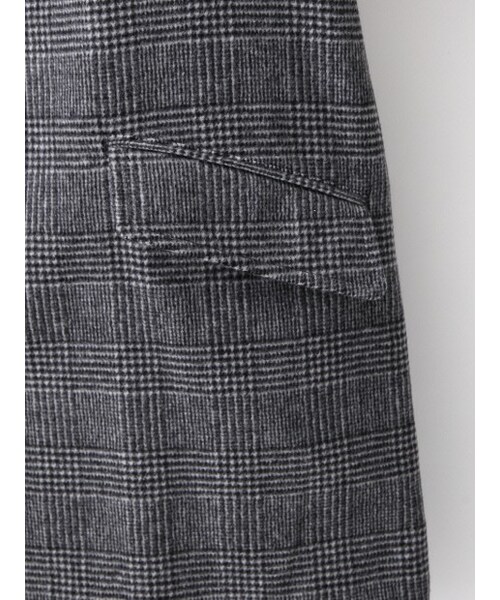ABAHOUSE（アバハウス）の「Ballis メルトングレンチェック（ステンカラーコート・メンズ・モノクロ/ネイビー・2/3/4）」の7枚目の写真