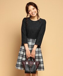 Soareak | ｼｬｷﾞｰﾁｪｯｸﾄﾞｯｷﾝｸﾞﾌﾚｱﾜﾝﾋﾟｰｽ(ワンピース)